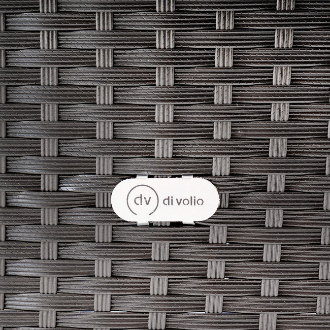 Садовая мебель Di Volio MILANO черно-серая