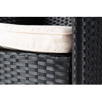 Садовая мебель Di Volio VERONA 6+1 черно-кремовая