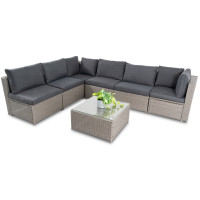 Комплект садових меблів Di Volio Torino Сірий/Графітовий