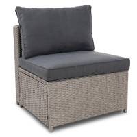 Комплект садових меблів Di Volio Torino Сірий/Графітовий