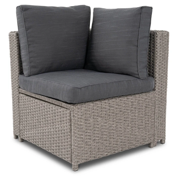 Комплект садових меблів Di Volio Torino Сірий/Графітовий