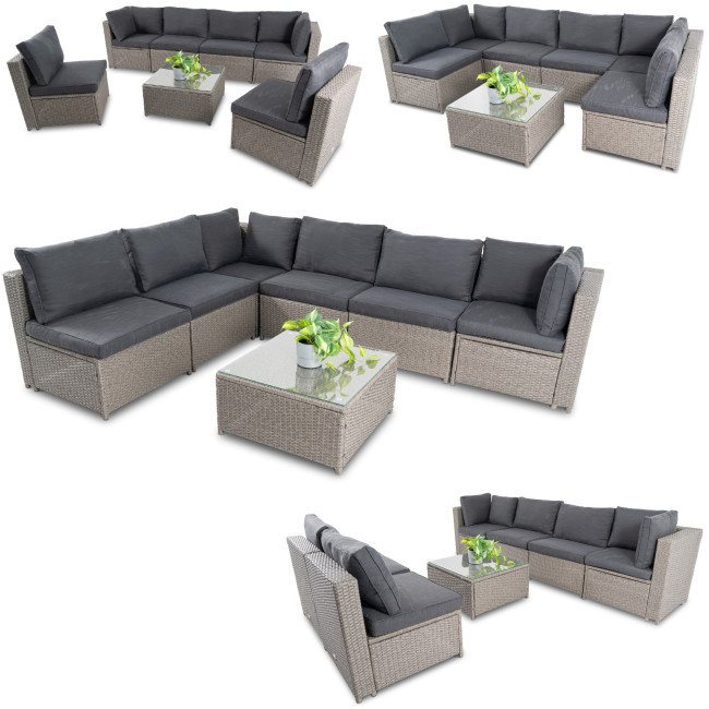 Комплект садовой мебели Di Volio Torino Серый/Графитовый