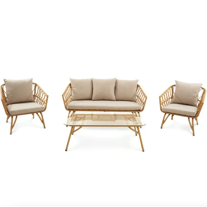 Комплект садових меблів Di Volio Teramo бежево-кремовий