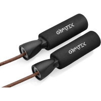 Скакалка Gymtek шкіряна з підшипниками 275см