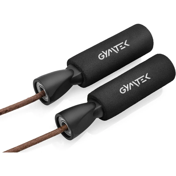 Скакалка Gymtek шкіряна з підшипниками 275см