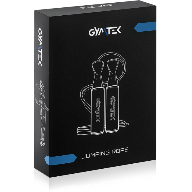 Скакалка Gymtek шкіряна з підшипниками 275см