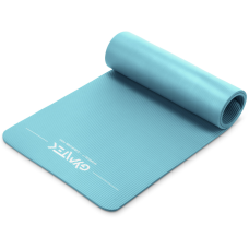 Коврик (мат) для фитнеса и йоги Gymtek NBR 1см бирюза