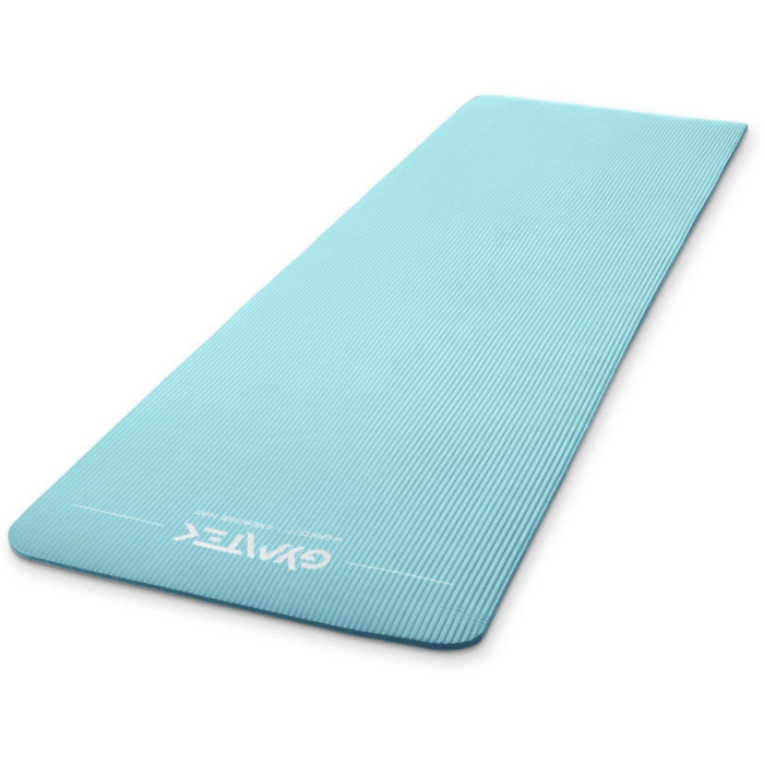 Килимок (мат) для фітнесу та йоги Gymtek NBR 1см бірюза