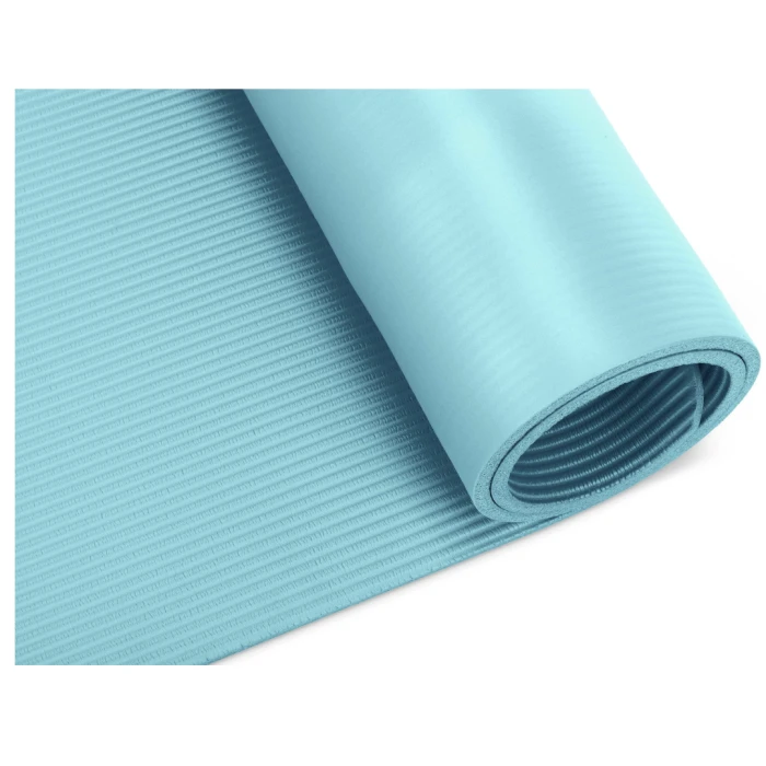 Килимок (мат) для фітнесу та йоги Gymtek NBR 1см бірюза