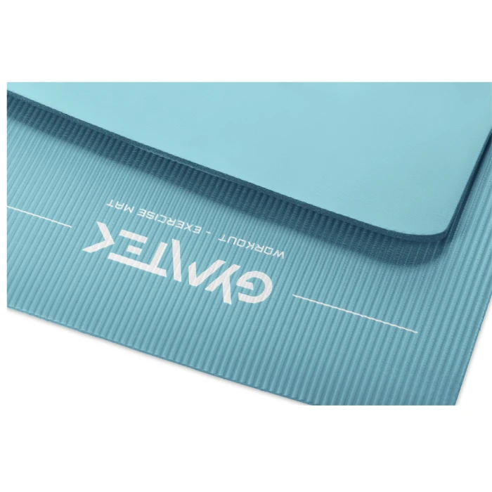 Килимок (мат) для фітнесу та йоги Gymtek NBR 1см бірюза