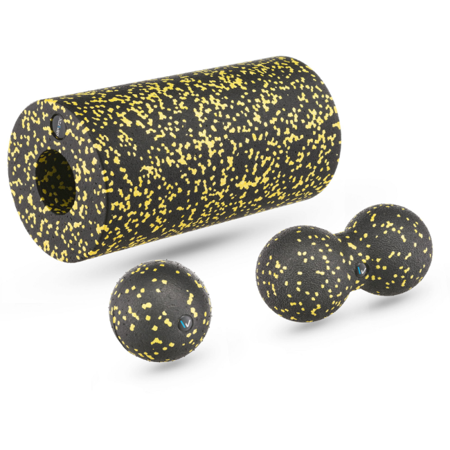 Набір масажерів Gymtek для йоги та фітнесу EPP чорно-жовтий