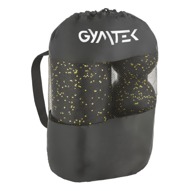 Набір масажерів Gymtek для йоги та фітнесу EPP чорно-жовтий