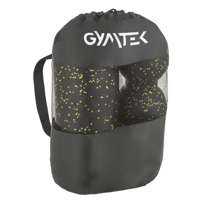 Набір масажерів Gymtek для йоги та фітнесу EPP чорно-жовтий