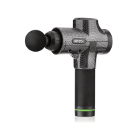 Массажер Gymtek перкуссионный с сменными насадками серый