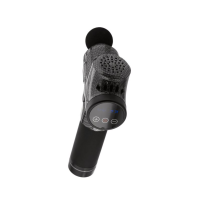 Массажер Gymtek перкуссионный с сменными насадками серый