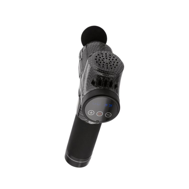 Массажер Gymtek перкуссионный с сменными насадками серый