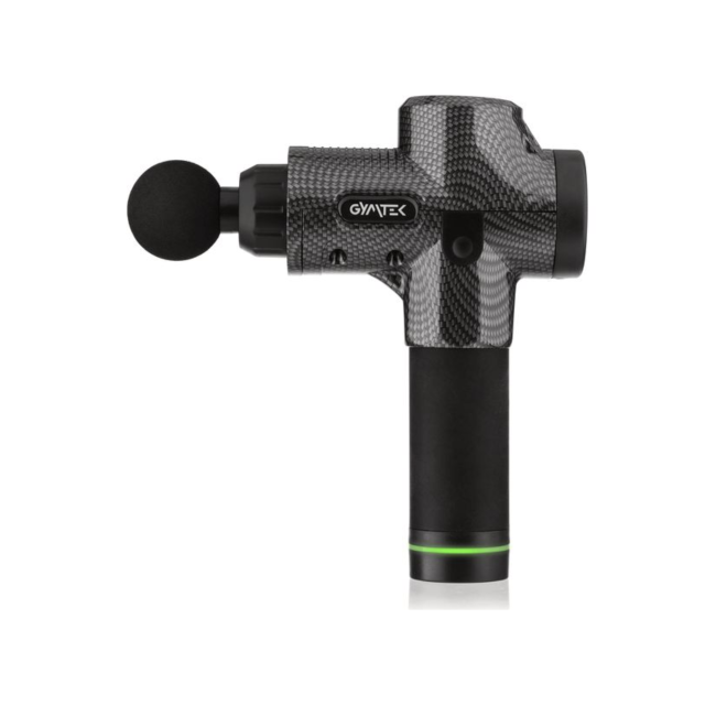 Массажер Gymtek перкуссионный с сменными насадками серый