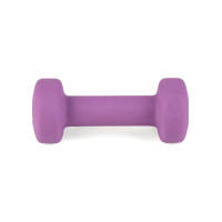 Гантели для фитнеса неопреновые Queenfit 2х1кг фиолетовый