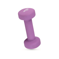 Гантели для фитнеса неопреновые Queenfit 2х1кг фиолетовый