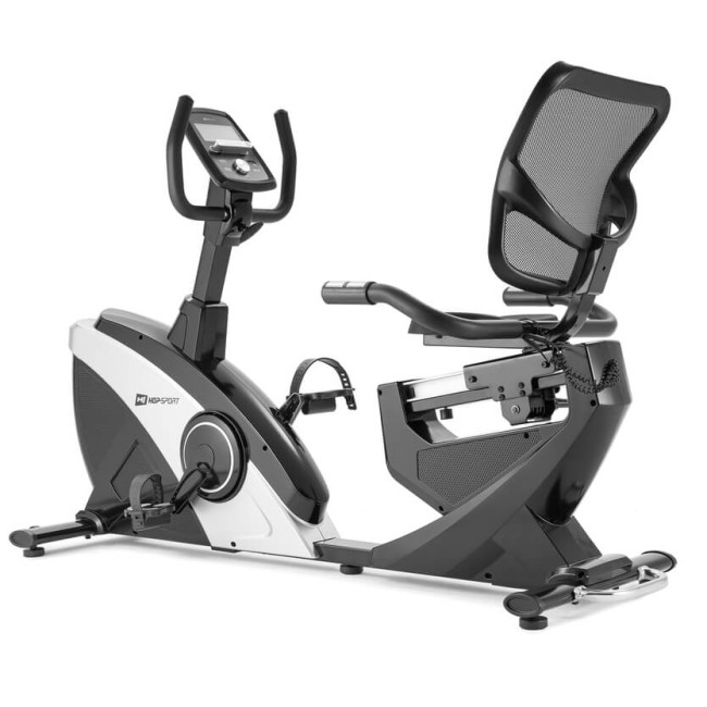 Горизонтальный велотренажер Hop-Sport HS-070L Helix серебристый iConsole+