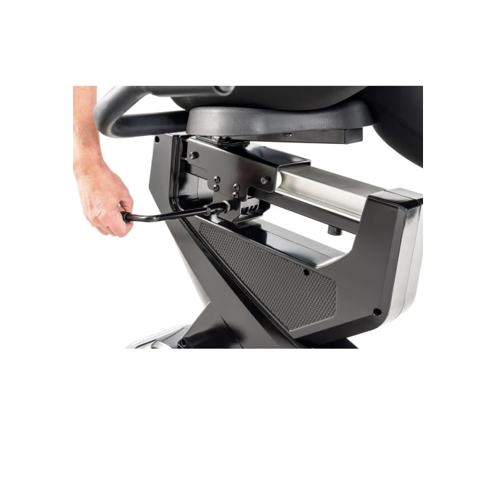 Горизонтальный велотренажер Hop-Sport HS-070L Helix серебристый iConsole+