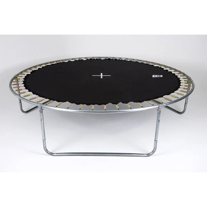 Батут Hop-Sport 8ft (244см) зеленый с внутренней сеткой.