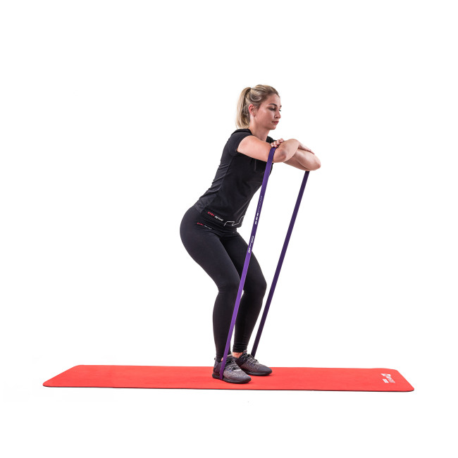 Резинка для фитнеса Hop-Sport 16-39кг HS-L032RR фиолетовая