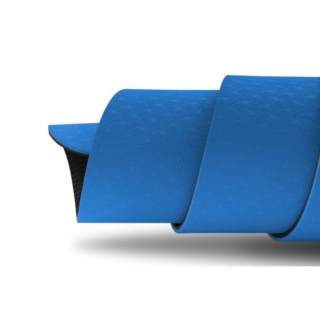 Мат для фитнеса и йоги Hop-Sport TPE 0,6см HS-T006GM синий