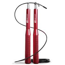 Скакалка Hop-Sport Crossfit с алюминиевыми ручками HS-A020JR красная