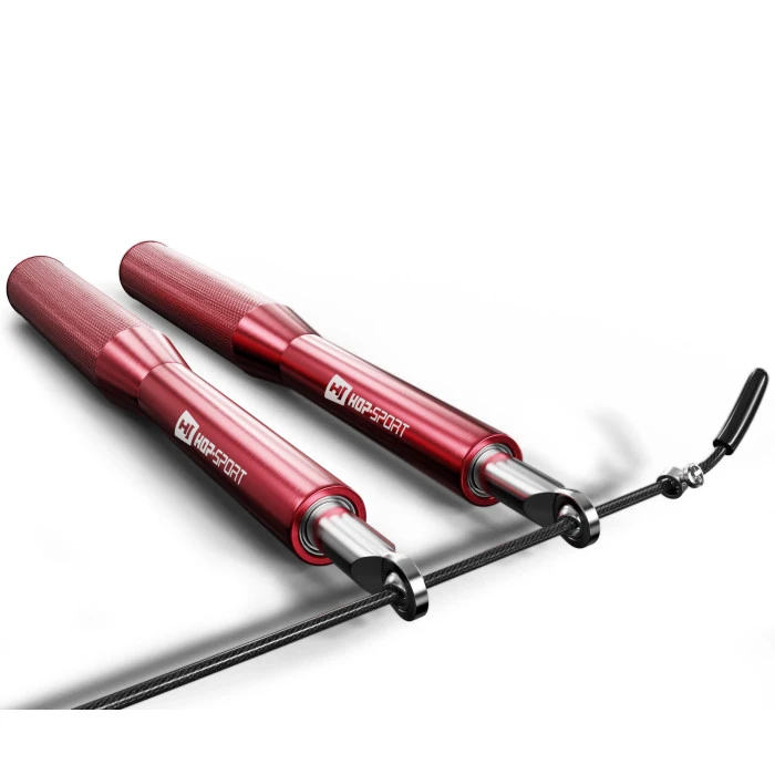 Скакалка Hop-Sport Crossfit с алюминиевыми ручками HS-A020JR красная