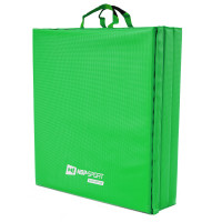 Мат гимнастический Hop-Sport HS-065FM мягкий с липучкой 5см зеленый