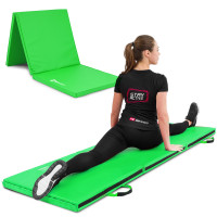 Мат гимнастический Hop-Sport HS-065FM мягкий с липучкой 5см зеленый