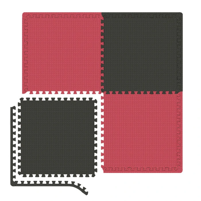Мат-пазл Hop-Sport EVA 2см HS-A020PM - 4 частин червоно-чорний