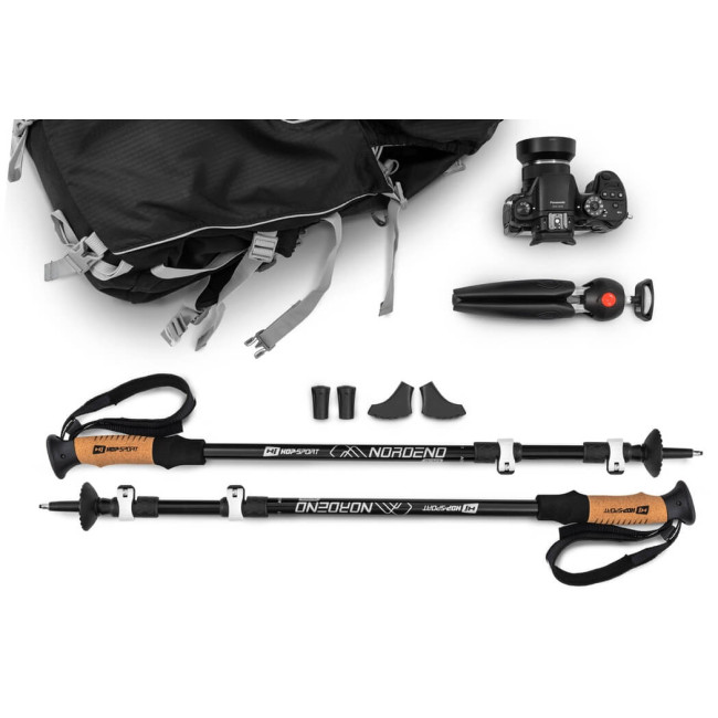 Трекінгові палиці Hop-Sport Nordend Pro чорні