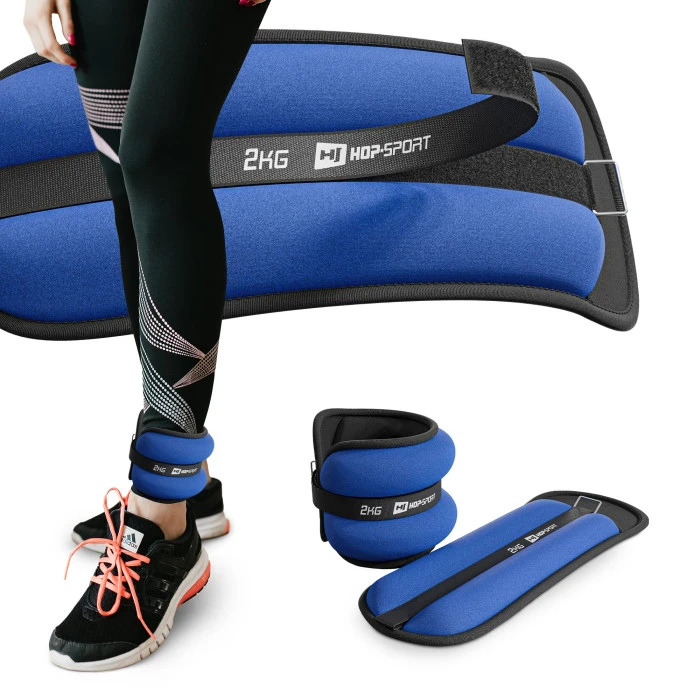 Обважнювачі для ніг та рук Hop-Sport HS-S004WB 2х2кг сині