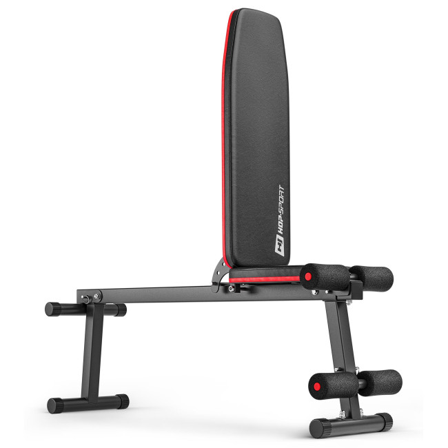 Набор Hop-Sport Premium 105кг со скамьей HS-1010 Pro, штангами и гантелями.