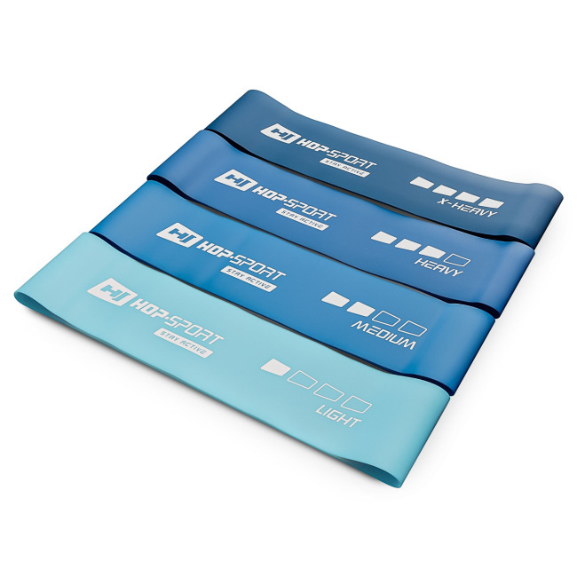 Набор резинок для фитнеса Hop-Sport 600x75мм HS-L675RLB синий