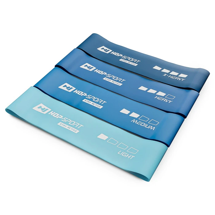 Набір резинок для фітнесу Hop-Sport 600x75мм HS-L675RLB синій