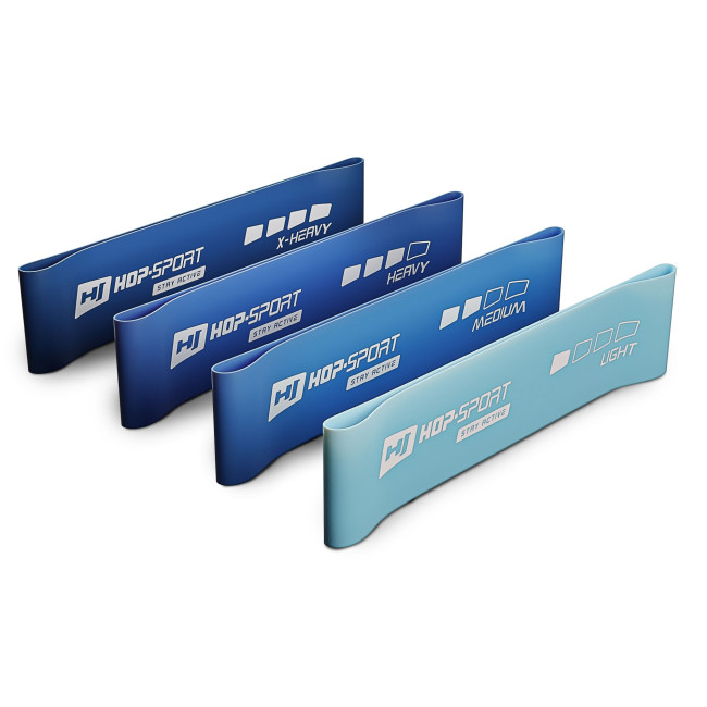 Набор резинок для фитнеса Hop-Sport 600x75мм HS-L675RLB синий