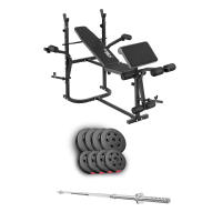 Набір Hop-Sport Premium 39кг з лавою TX-020 та штангою