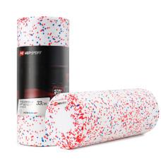 Роллер массажер (валик, ролик) Hop-Sport 3 в 1 EPP 33см HS-P033DYG белый