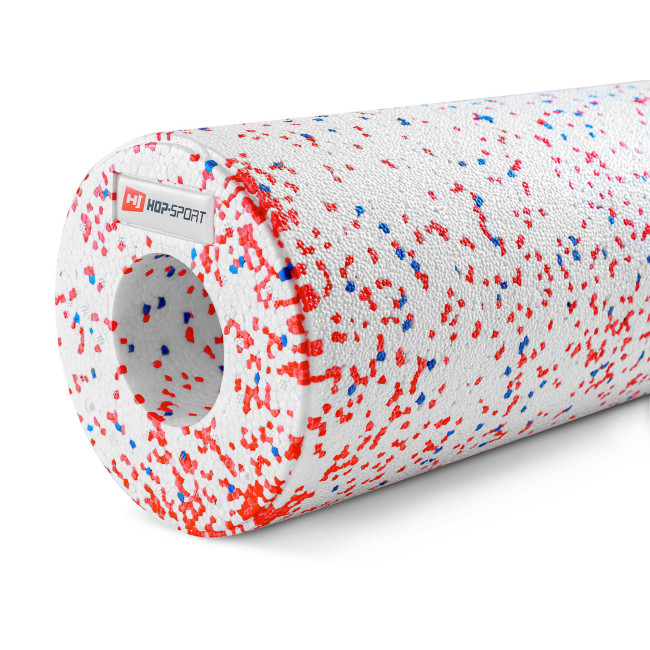 Роллер масажер (валик, ролик) Hop-Sport 3 в 1 EPP 33см HS-P033DYG білий