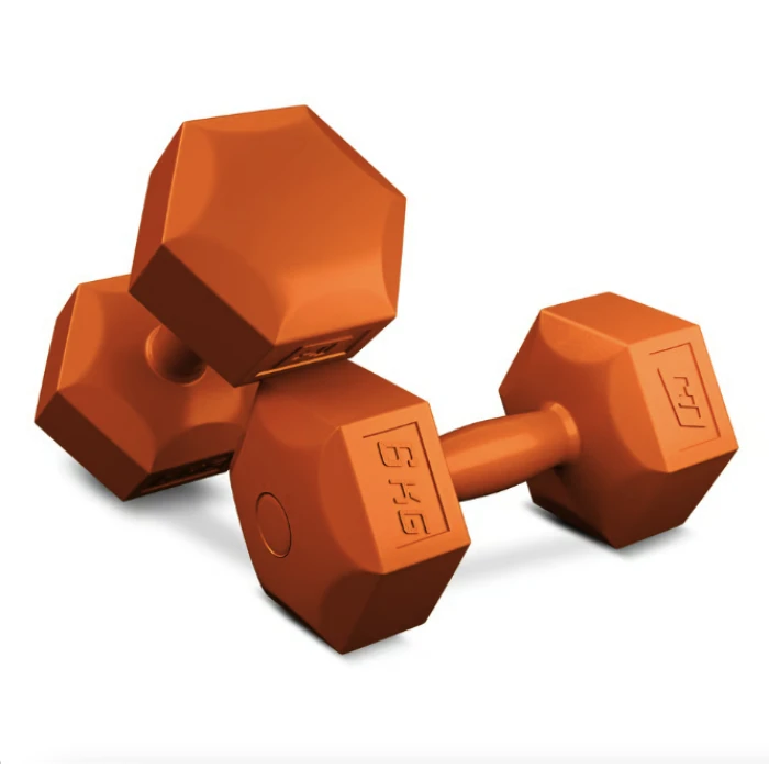 Гантели для фитнеса композитные Hop-Sport HS-C060DS 2х6кг оранжевый