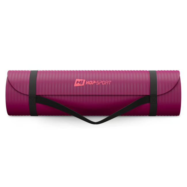 Коврик для йоги Hop-Sport HS-NB010GM NBR 1см ягідний