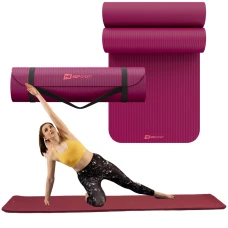 Коврик для йоги Hop-Sport HS-NB010GM NBR 1см ягодный