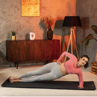 Коврик для йоги Hop-Sport HS-NB020GM NBR 2см чорний