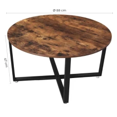 Журнальний столик Leobert Fleksi круглий в стилі Loft