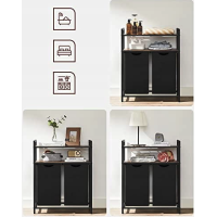 Корзина для белья Leobert Costway 92 л с 2 полками в стиле Loft