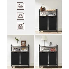 Корзина для белья Leobert Costway 92 л с 2 полками в стиле Loft