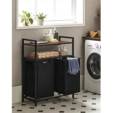 Корзина для белья Leobert Costway 92 л с 2 полками в стиле Loft